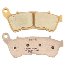 BRAKE PADS NEWFREN FOR HARLEY DAVIDSON 883-1200 xWd 2014> Front   (L 118mm - H 49.1mm - thk 9.2mm)  (FD0525SH)  (CUSTOM SINTERED)