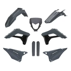 CARROSSERIE/CARENAGE MOTO ENDURO SHERCO 125, 250 SE-R 2024>, 250, 300, 450, 500 SEF-R 2024> GRIS (COULEUR OEM) (KIT PLASTIQUES 9 PIECES)  -POLISPORT-