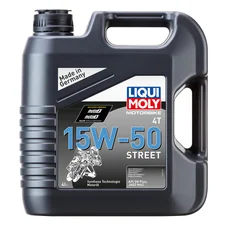 HUILE MOTEUR 4 TEMPS LIQUI MOLY MOTO STREET 4T 15W50  (4 L)  SYNTHETIQUE