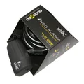 ANTITHEFT FOR BICYCLE - KEY COILED CABLE P2R Ø 12mm L 0.60m BLACK - WITH BRACKET+AUDIBLE ALARM.