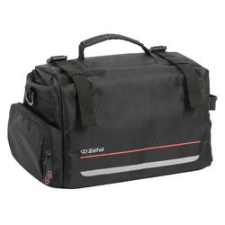 TOP-RACK TOURING  BAG FOR CYCLING -REAR- ZEFAL Z TRAVELER 60 - ON REAR LUGGAGE RACK- UNIVERSAL 20L POLYESTER WATERPROOF-BLACK (32x18x22cm)