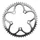 PLATEAU ROUTE 5BRA D.110 STRONGLIGHT 52DTS EXTERIEUR ARGENT ALU 7075 TYPE SHIMANO 9/10V.