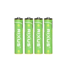 PILE RECHARGEABLE LR03 1.5V RIXUS LITHIUM-ION AAA 880 mWh (VENDU PAR 4) INCLUS CABLE USB-C -RXAA07