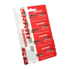 CONNECTEUR DE CHAINE VELO  7/8V. SRAM ARGENT  (ATTACHE RAPIDE) (CARTE DE 4 PIECES)