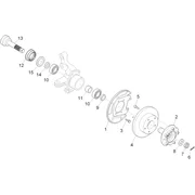 Moyeu de la roue avant