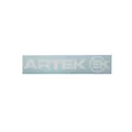 AUTOCOLLANT/STICKER ARTEK BLANC PREDECOUPE (PLANCHE 215mm x 45mm AVEC 1 ARTEK et 1 EK)  HAUTE QUALITE