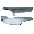 SIDE COVER (ENGINE) FOR MOPED MBK 51 - STEEL  CHROME (PAIR)  -SELECTION P2R-