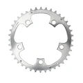 CHAINRING FOR ROAD BIKE- 5 Arms- 40T.Ø 110  -OUTER- ALUMINIUM SILVER- 7075 TA ZEPHYR    (SHIMANO TYPE) 9/10Speed.