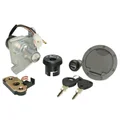 CONTACTEUR A CLE SCOOT ADAPTABLE MBK 50 NITRO 1997>2002/YAMAHA 50 AEROX 1997>2002 (5 FILS) (AVEC SERRURE DE SELLE + BOUCHON ESSENCE)  -QUALITE PREMIUM-