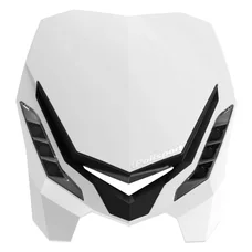 HEADLIGHT FAIRING FOR MOTORBIKE - POLISPORT E-BLAZE - White/black (LEDS)