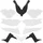FAIRINGS/BODY PARTS FOR MAXISCOOTER YAMAHA 125-250-400 XMAX 2014>2017 WHITE/BLACK (10 PARTS KIT)  -P2R-