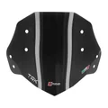 WINDSHIELD FOR MOTORBIKE BENELLI 502 TRK 2017>2019, TRK X 2018>2019 SMOKED (SHORT- HEIGHT 330mm)  -FACO-