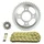 KIT CHAINE ADAPTABLE MASH 125 BLACK SEVEN 2017>2019  13x46  (DEMULTIPLICATION ORIGINE)  -AFAM-