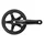 PEDALIER CITY/VTT P2R MANIVELLES ALU NOIR 170mm PLATEAU 38D. DOUBLE FLASQUE CHAINE 2.38 (3/32") (BOITIER 117mm)