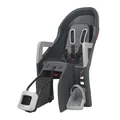 PORTE BEBE/SIEGE ENFANT ARRIERE POLISPORT A FIXER SUR CADRE GUPPY MAX GRIS COUSSIN GRIS (9 A 22Kgs) HOMOLOGUE EN 14344