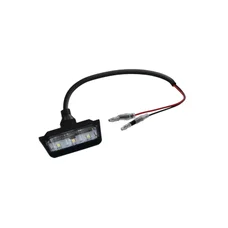 ECLAIRAGE DE PLAQUE IMMATRICULATION MOTO UNIVERSELLE TAAC LT01 3 LEDS TRANSPARENT/NOIR (M8  / LONG 25mm / LARG 50mm) QUALITE PREMIUM  -HOMOLOGUE ECE-