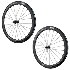 ROUES ROUTE DISQUE 700 FIR FC 50 PRO CENTERLOCK CARBONE NOIR CASSETTE SHIMANO 12V AXE TRAVERSANT 12/100 ET 12/142 HAUTEUR/PROFIL 46/50 mm (PAIRE) - TUBELESS READY