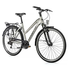 VELO MUSCULAIRE CITY BIKE 28 LEADER FOX FERRARA FEMME ARGENT 8V CADRE 20 POUCES (TAILLE ADULTE 180 à 188 cm)