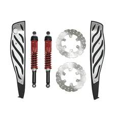 APPROVED EXHAUST KIT  "PIAGGIO GENUINE PART"(SHOCK ABSORBERS,BRAKE DISCS, FOOTRESTS)  MP3 300 HPE 2019>  -607161M-