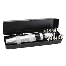TOURNEVIS A FRAPPER AVEC EMBOUTS POUR VIS FENDUE, CRUCIFORME, 6 PANS/ALLEN (COFFRET ACIER)
