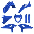 CARROSSERIE/CARENAGE MOTO ENDURO BETA 125, 200, 250, 300, 350, 390, 430, 480 RR X-PRO 2025 2T/4T BLEU (KIT PLASTIQUES 8 PIECES) -POLISPORT