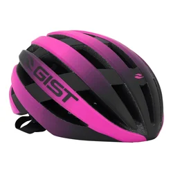 ROAD BIKE ADULT HELMET - GIST REVOL PINK/BLACK For lady and junior- FULL IN-MOLD -EURO 54-58 RATCHET SETTING