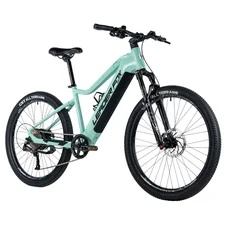 VELO ELECTRIQUE/VAE VTT 27,5 LEADER FOX ARIMO HOMME VERT CLAIR 9V MOTEUR ROUE AR BAFANG 36V 45Nm BATTERIE 20Ah (16'' - H42cm - TAILLE S - POUR ADULTE DE 158cm à 168cm)