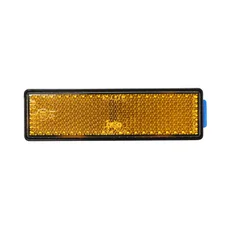 REFLECTEUR/CATADIOPTRE MOTO/SCOOT/CYCLO RECTANGULAIRE ORANGE ADHESIF 95x25 mm (VENDU A L'UNITE)
