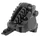 ETRIER FREIN GRAVEL DISQUE HYDRAULIQUE ARRIERE SHIMANO GRX 2 PISTONS FLATMOUNT NOIR (VENDU A L'UNITE)
