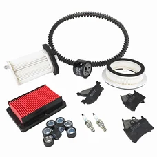 KIT ENTRETIEN MAXISCOOTER ADAPTABLE YAMAHA 500 TMAX 2008>2011 PLAQUETTE ORGANIQUE (PACK 11 PIECES) -SELECTION P2R PREMIUM