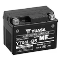 BATTERIE 12V  3 Ah YTX4L-BS YUASA MF SANS ENTRETIEN LIVREE AVEC PACK ACIDE  (Lg114xL71xH86mm)