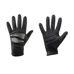 ADULT WINTER CYCLING GLOVE- LONG GIST CONFORT-WATERPROOF INSERT- SUPER ROUBAIX BLACK M (PAIR) -5495