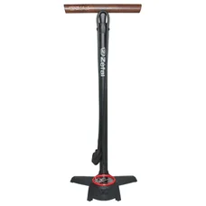 POMPE A PIED ZEFAL PROFIL MAX FP60 CORPS ALU NOIR MAT MANOMETRE 12BARS RACCORD SWITCH VP/VS MANCHE EN BOIS - MADE IN FRANCE