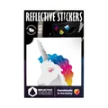 AUTOCOLLANT/STICKER REFLECHISSANT LICORNE ARC EN CIEL  -REFLECTIVE BERLIN-