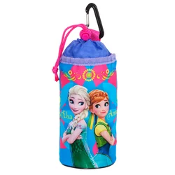 PORTE BIDON SOUPLE ENFANT DISNEY FROZEN BLEU/ROSE AVEC FIXATION CINTRE PAR VELCRO