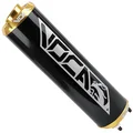 SILENCIEUX 50 A BOITE VOCA BESTIA RD30400 NOIR EMBOUT ANODISE OR POUR ROOKIE, CHROMED, SCR, MK, BARIKIT