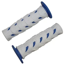 REVETEMENT POIGNEE REPLAY SCOOTER/50 A BOITE GRIFF BLEU/BLANC - CLOSED END (PAIRE)