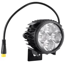 ECLAIRAGE/PHARE POUR TROTTINETTE A LED COMPATIBLE KUKIRIN G2 MASTER / SMARTGYRO RYDER NOIR  -SELECTION P2R-