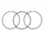 OIL SCRAPER PISTON RING- "PIAGGIO GENUINE PART" APRILIA 1000 RSV-4, TUONO  -857106-