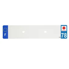 PLASTIC STRIP FOR BLANK PVC LICENSE PLATE (CAR FORMAT 520X110)-DEPT 78/EUROPE (SOLD PER UNIT)