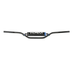 GUIDON 50 A BOITE KRM PRO RIDE DIAM 22,2mm ALU NOIR/BLEU AVEC MOUSSE
