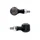 CLIGNOTANT MOTO TAAC FR15 7 LEDS FUME/NOIR ALU (M10 / LONG 42mm / H 27mm) (PAIRE) QUALITE PREMIUM  -HOMOLOGUE ECE-