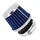 AIR FILTER REPLAY KN SMALL FD CHROME/BLUE STRAIGHT FIXING Ø 35/28