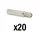 PROLONGATEUR/EXTENSION DE VALVE CLAPET ANTI RETOUR COMPATIBLE TROTTINETTE DIAM 8 mm LONGUEUR 33 mm (VENDU PAR 20)