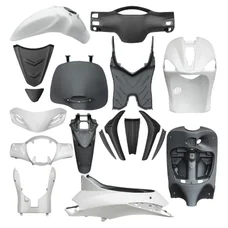 COMPLETE BODY FAIRINGS "PIAGGIO GENUINE PART" 50-125 LIBERTY 2009>2013  WHITE (18 PARTS KIT)  -1R000017-