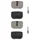 PLAQUETTE DE FREIN TROTTINETTE COMPATIBLE DUALTRON, JOYOR, KAABO, KUGOO, OVEX, SKATEFLASH, TNE, VSETT, ZERO (CUIVRE)  (VENDU A LA PAIRE) -SELECTION P2R-