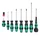 WERA 9527 - BALL GRIP SCREWDRIVER SET 9 Pieces - Slotted, Phillips,Torx - Black/green - German tools for workshop.