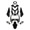 CARROSSERIE/CARENAGE SCOOT ADAPTABLE MBK 50 NITRO 2013>/YAMAHA 50 AEROX 2013> NOIR BRILLANT (KIT 9 PIECES)  -P2R-