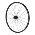 WHEEL FOR TREKKING BIKE- 700X35 DISC -FRONT- M640 ALUMINIUM BLACK- SHIMANO DISC HUB M745 6 HOLES TUBETYPE and TUBELESS READY