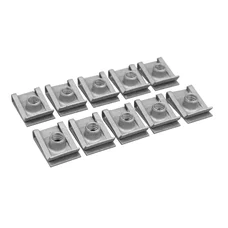 AGRAFE/ECROU TOLE CARROSSERIE M6 (SACHET DE 10 PIECES)  -P2R-